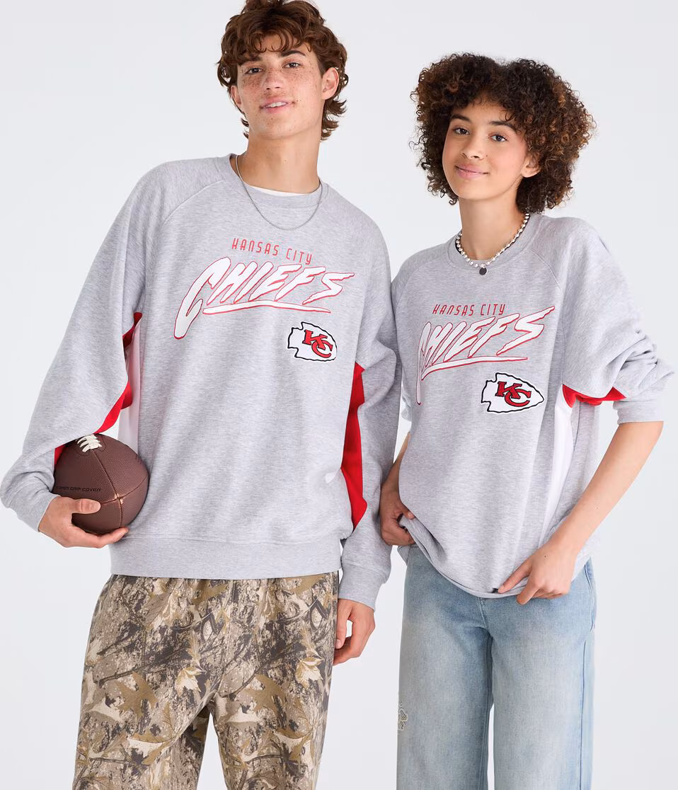 Kansas City Chiefs Colorblock Crew Sweatshirt