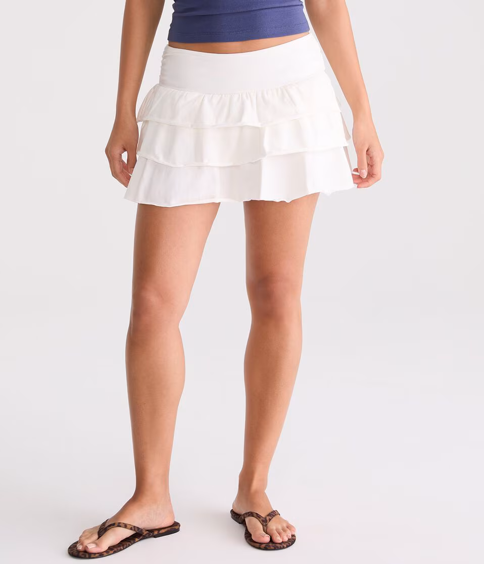 Knit Ruffle Skort