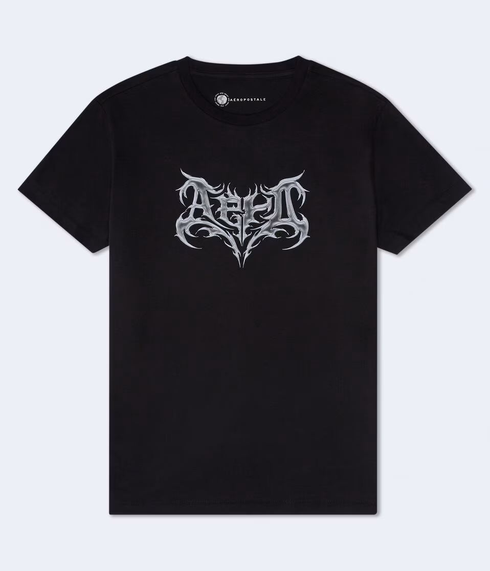 Aero Chrome Gothic Logo Graphic Tee