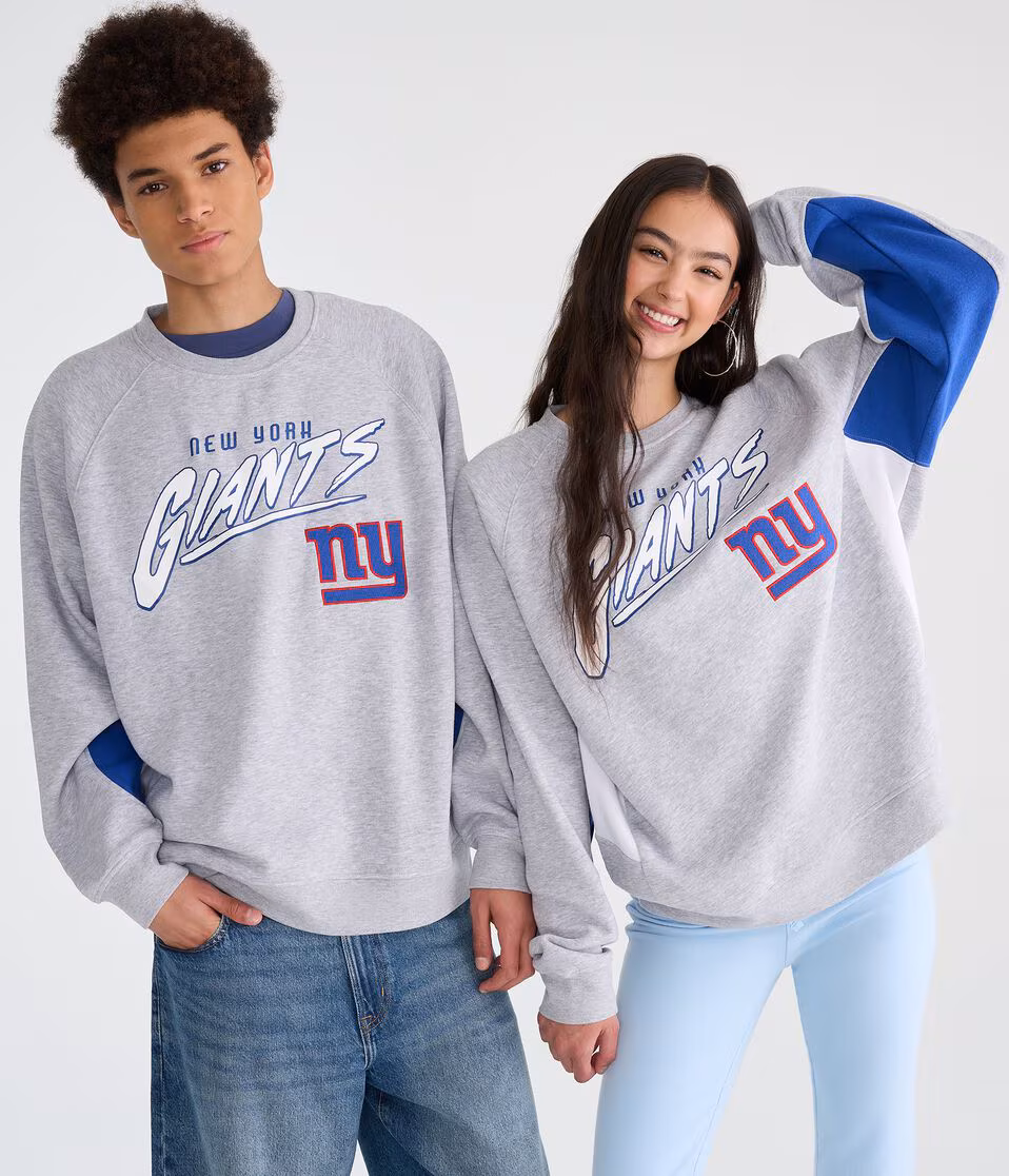 New York Giants Colorblock Crew Sweatshirt