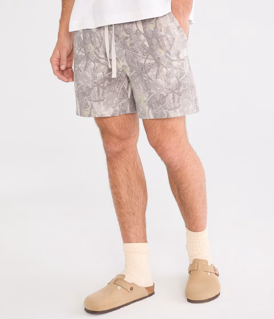 Cloud Soft Forest Camo Fleece Shorts