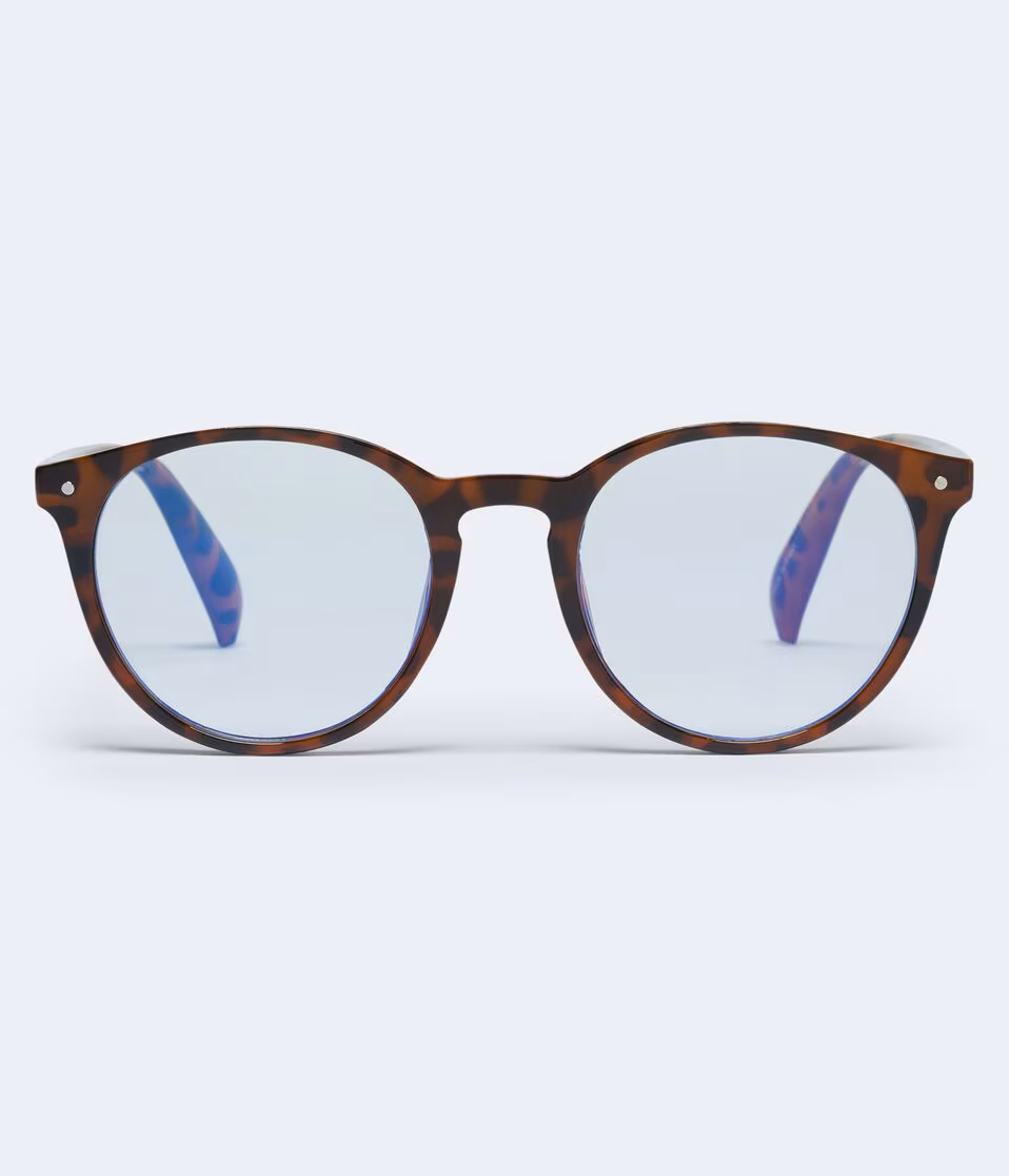 Tortoiseshell Round Blue Light Glasses