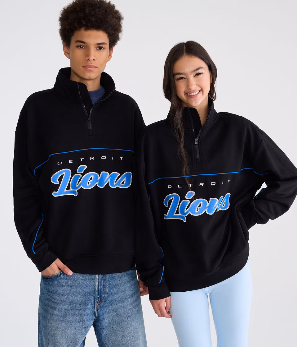 Detroit Lions Quarter-Zip Sweatshirt