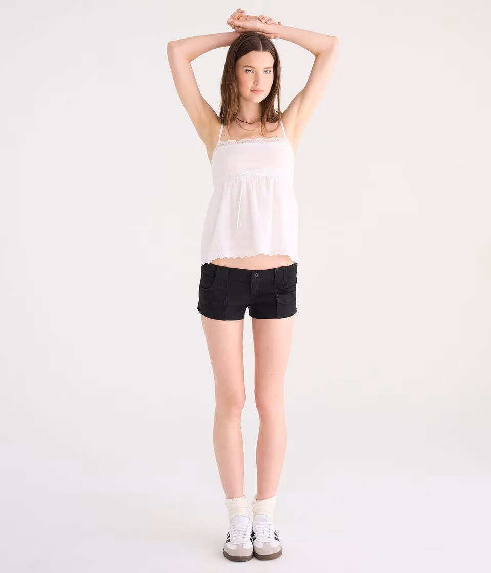 Super Low-Rise Utility Shorts