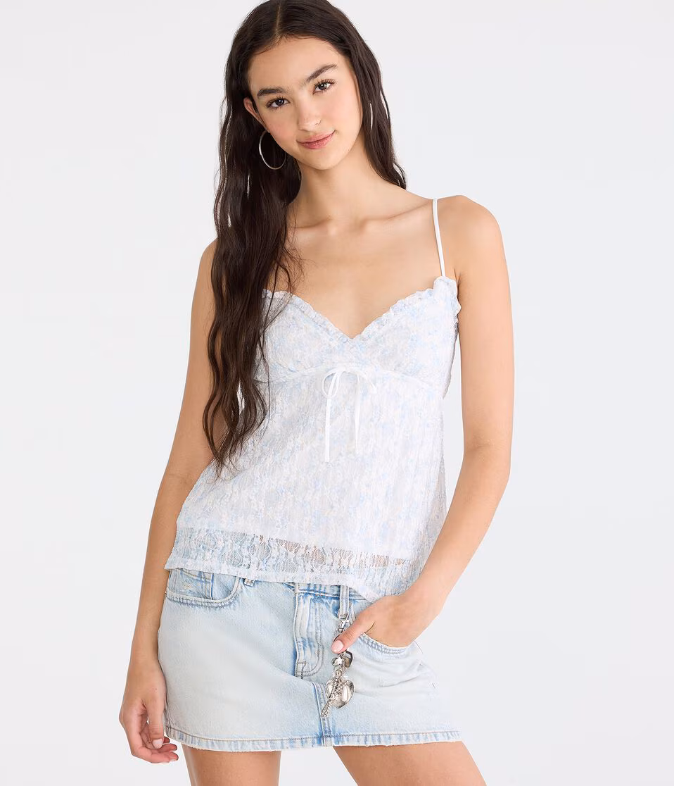 Floral Lace V-Neck Cami