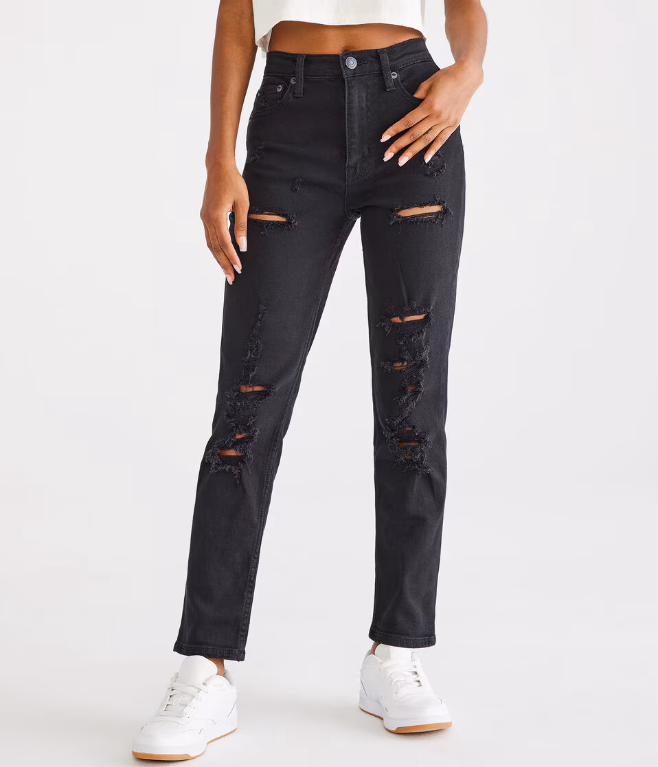 High-Rise Stretch Mom Jean