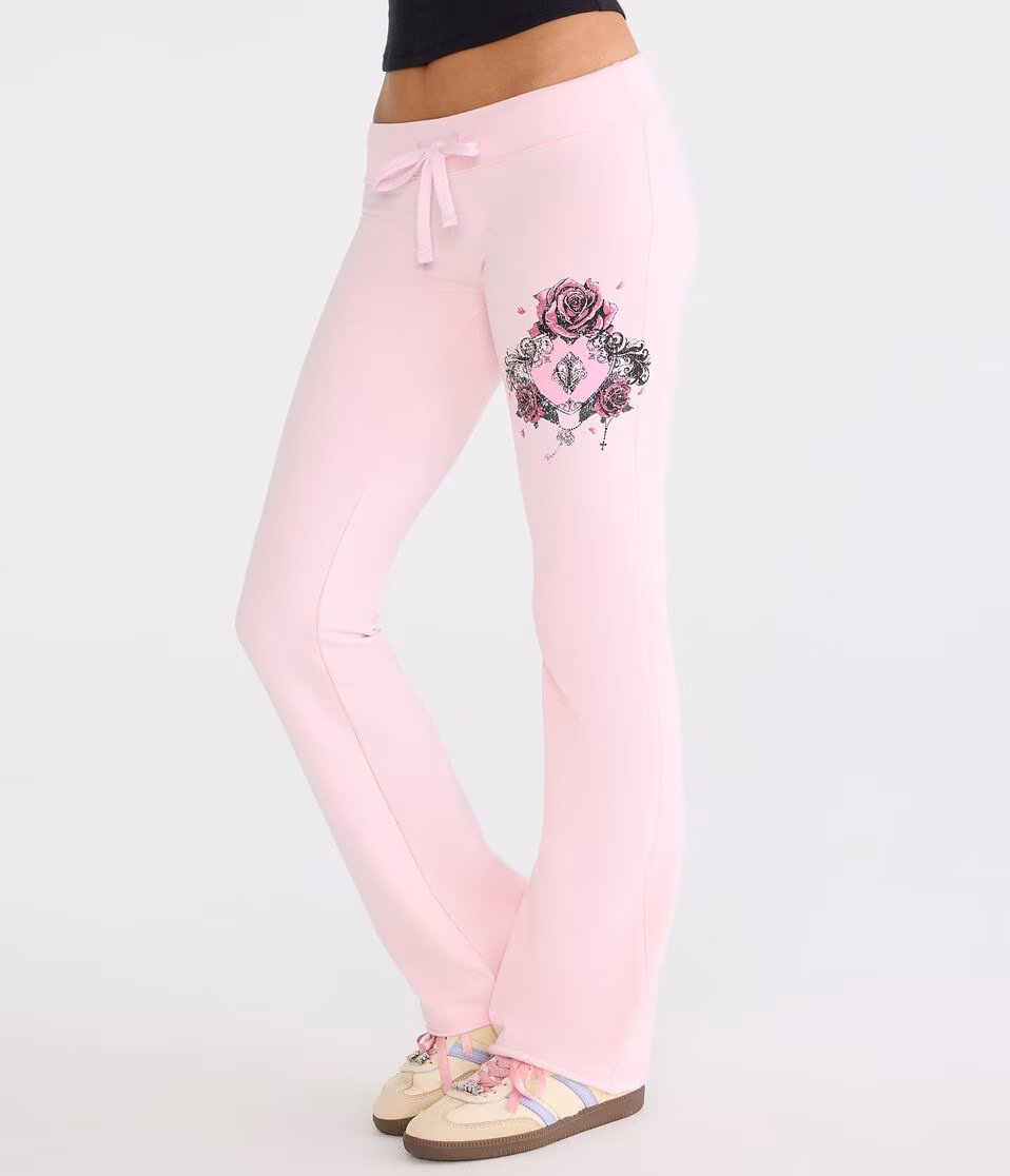 Cloud Soft Rose Locket Fit & Flare Sweatpants