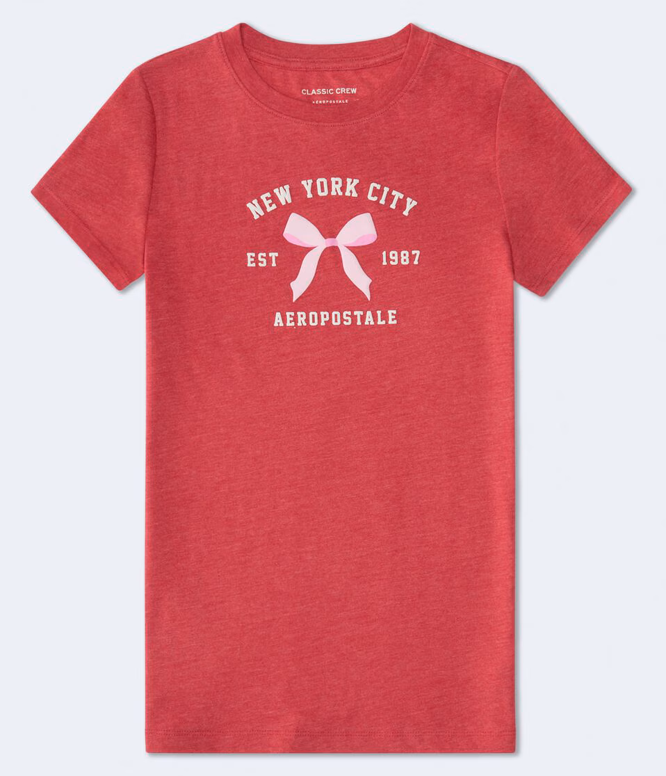 Aeropostale NYC Bow Graphic Tee