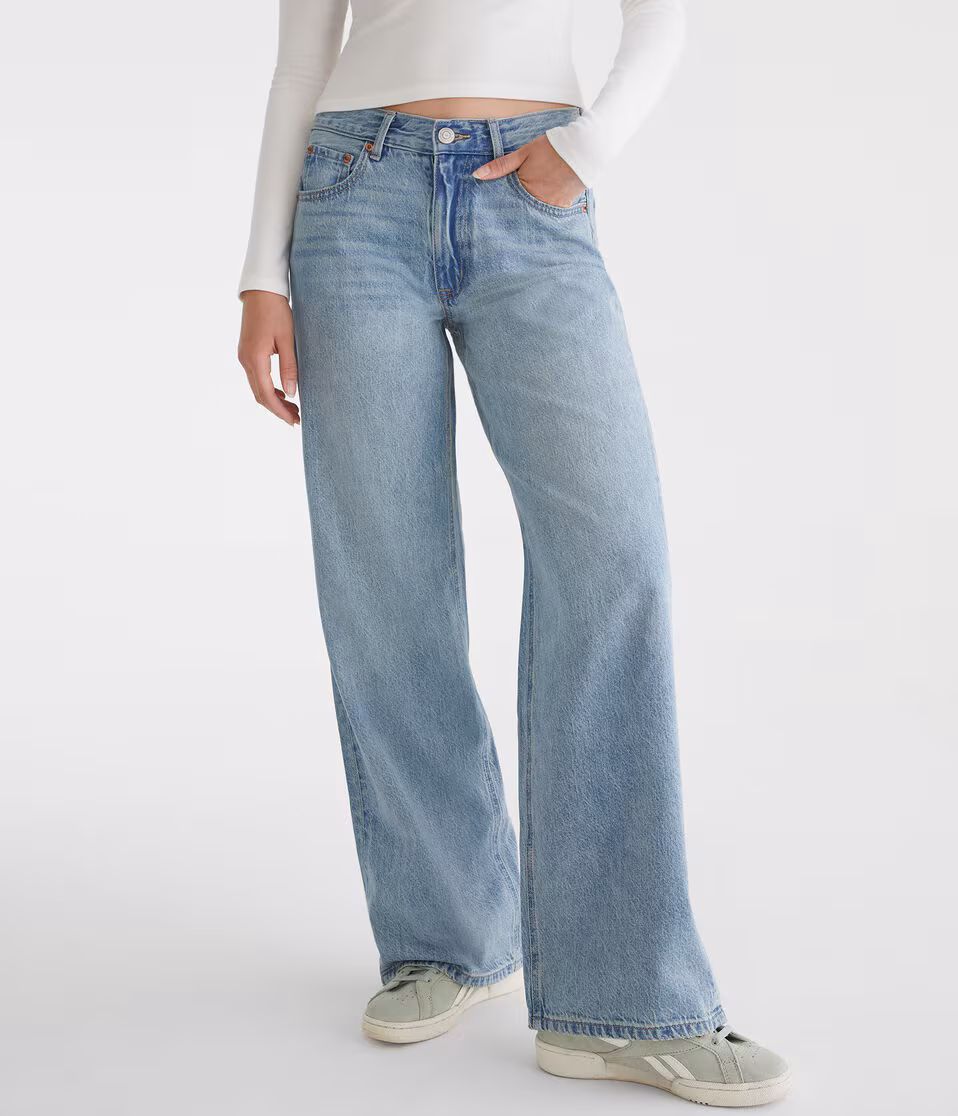 High-Waisted Baggy Wide Leg Jean