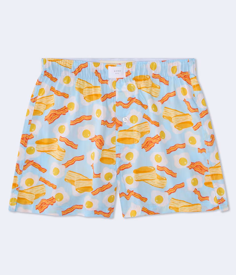Eggs & Bacon 4" Woven Boxers