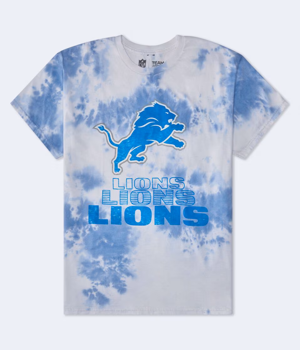 Detroit Lions Tie-Dye Relaxed Graphic Tee
