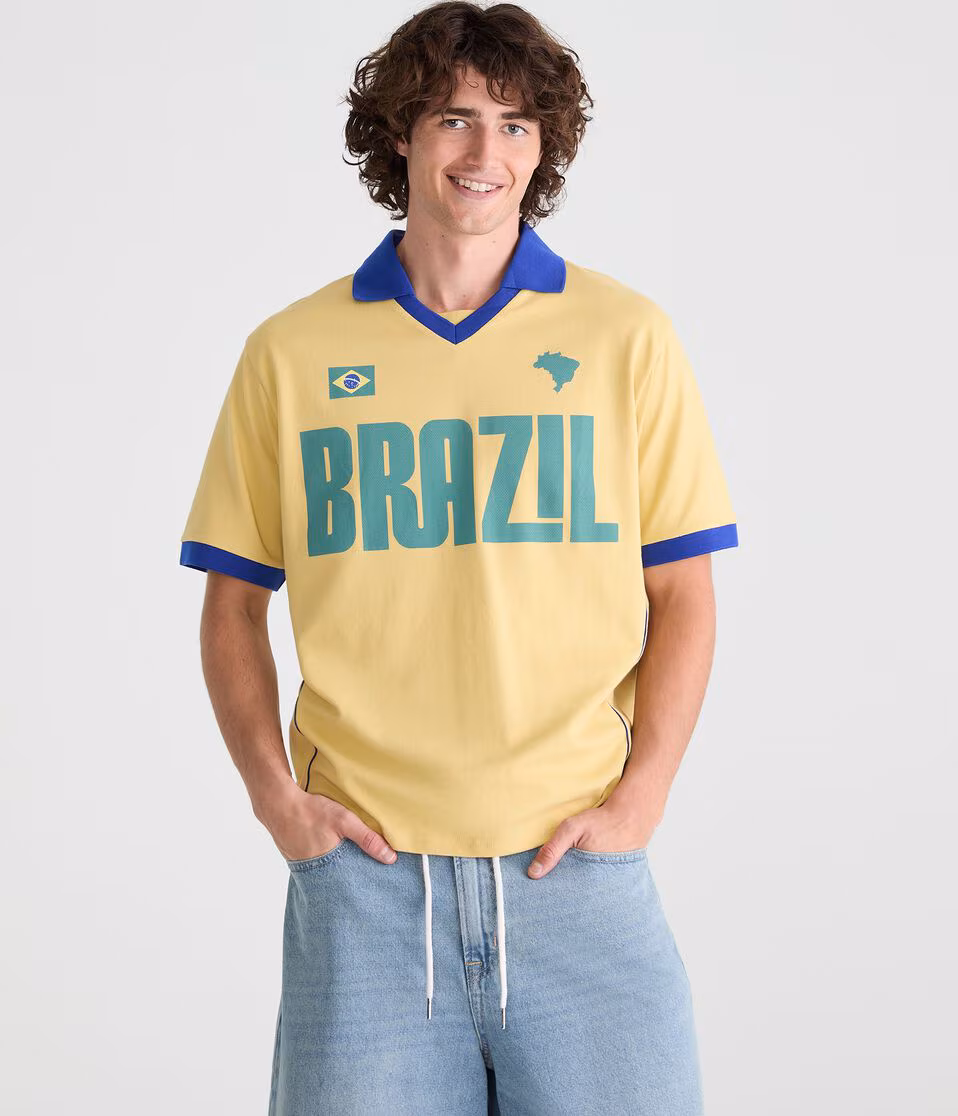 Brazil V-Neck Soccer Jersey