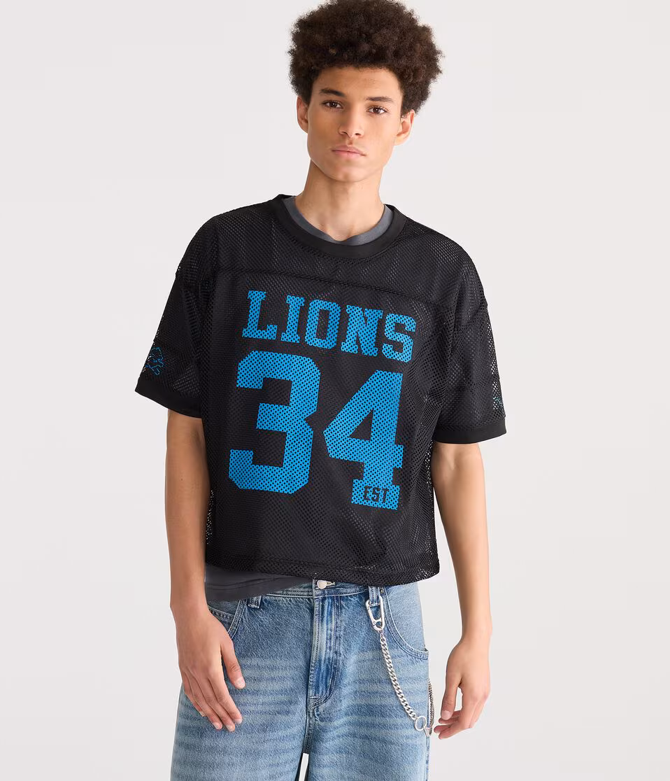 Detroit Lions Boxy Mesh Tee