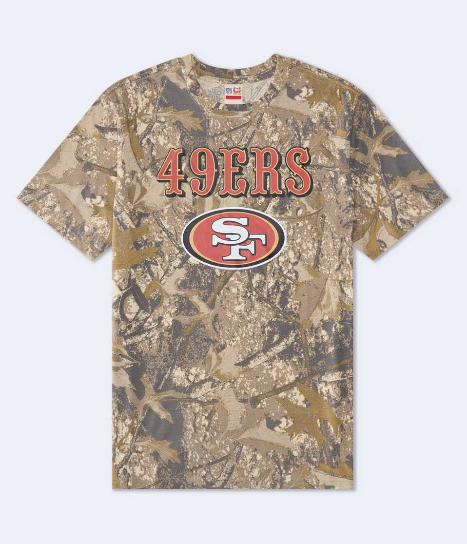San Francisco 49ers Forest Camo Relaxed Graphic Tee