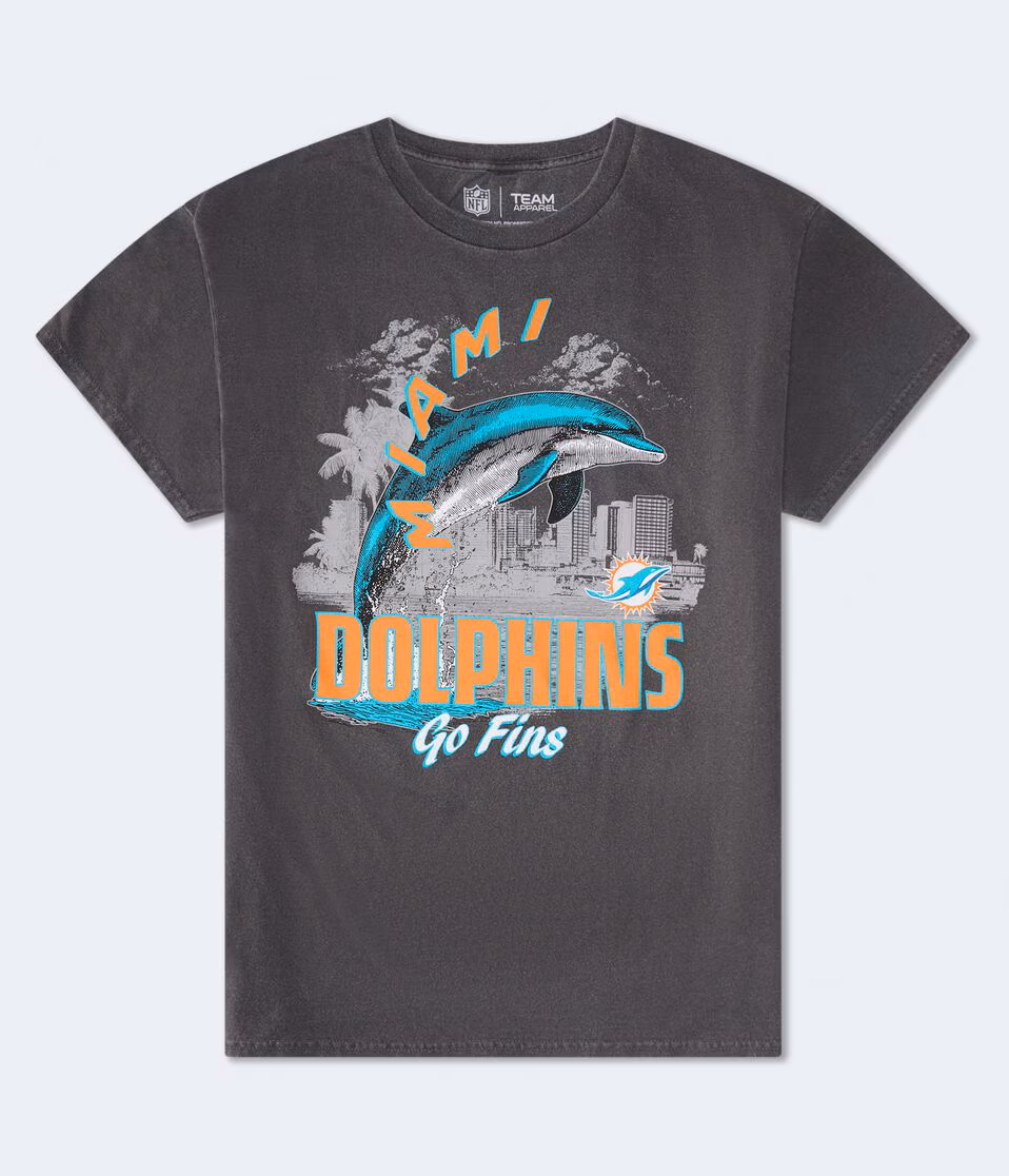 Miami Dolphins Mascot Relaxed Graphic Tee