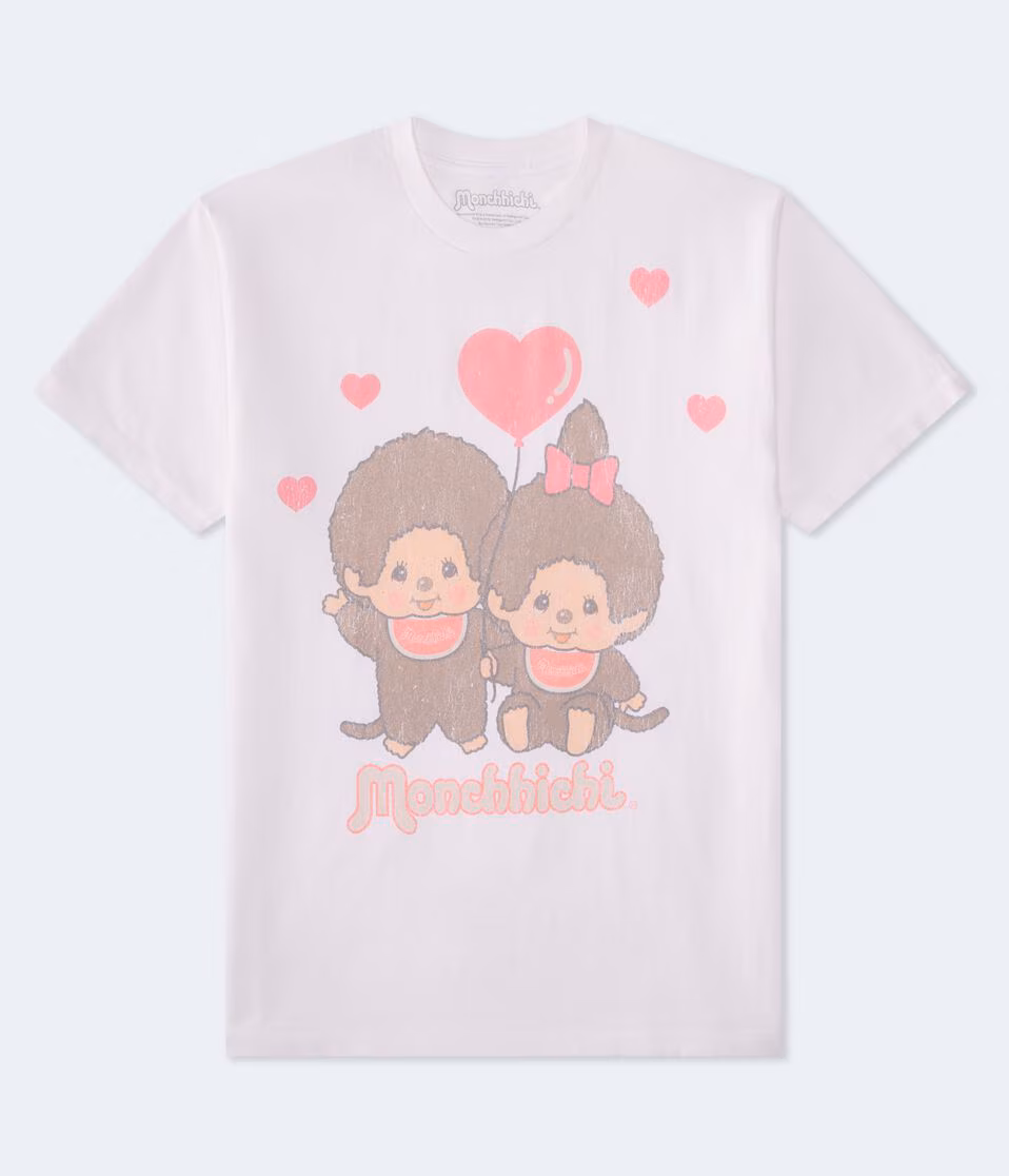 Monchhichi Hearts Relaxed Graphic Tee
