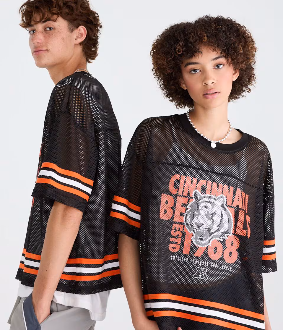 Cincinnati Bengals Boxy Mesh Top