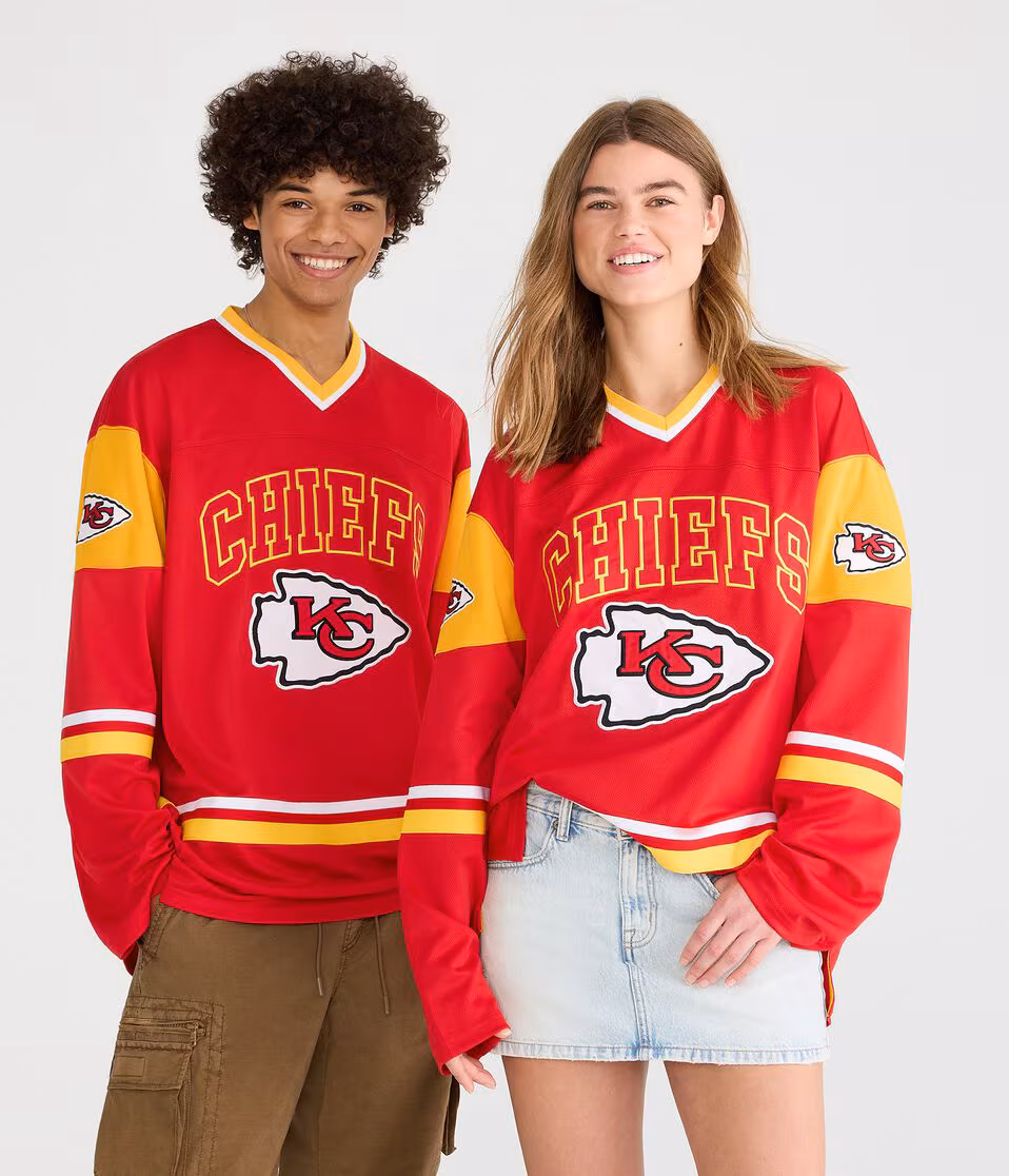 Long Sleeve Kansas City Chiefs V-Neck Top
