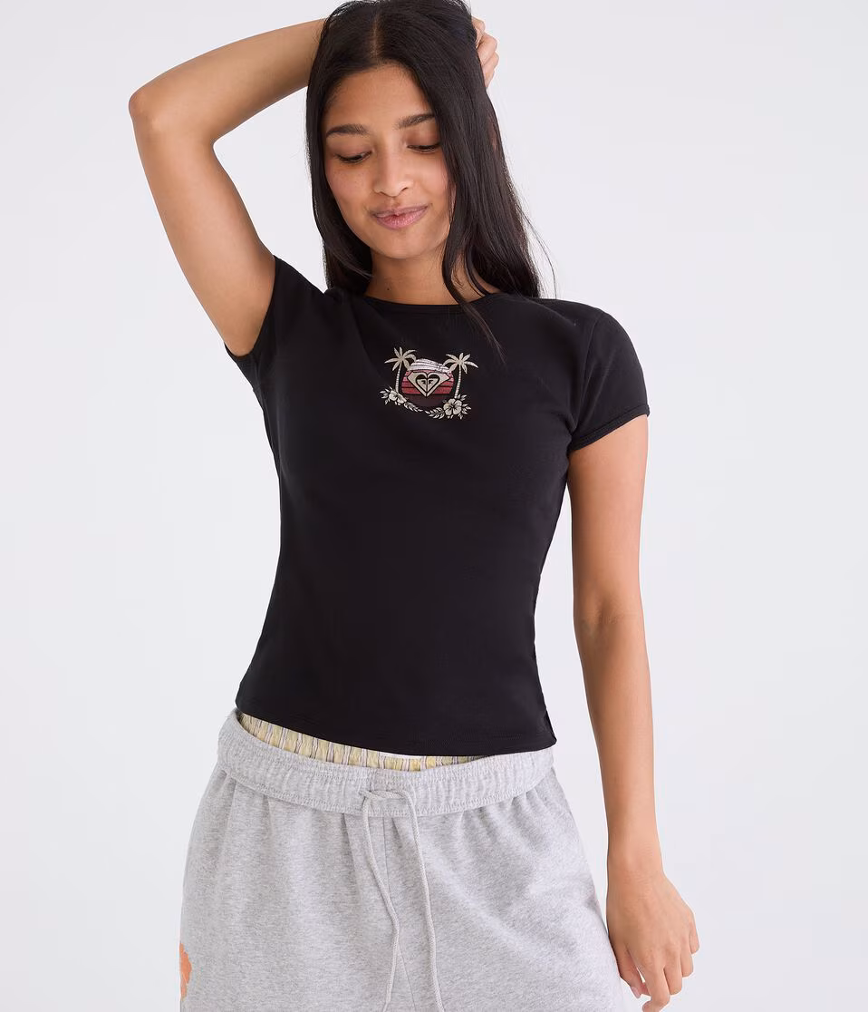 Roxy Logo Graphic Baby Tee
