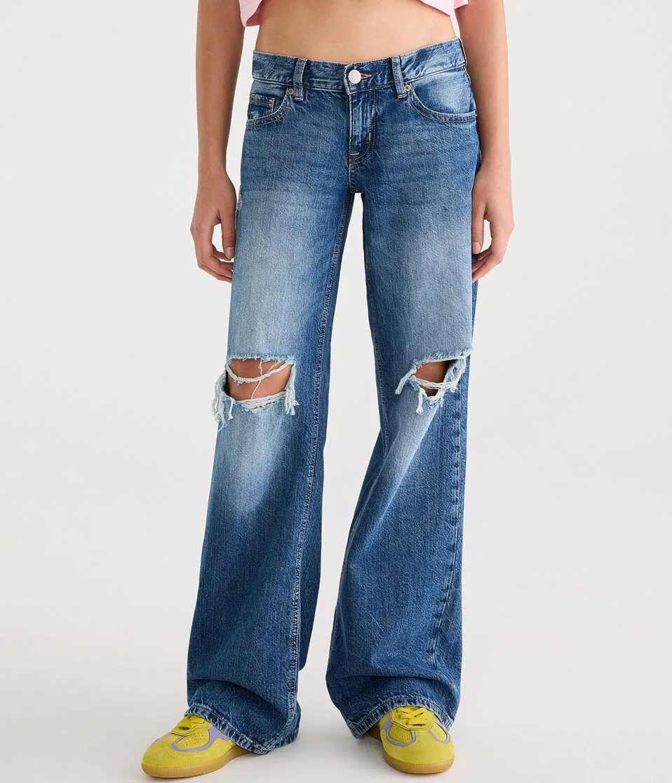 Super Low-Rise Baggy Wide Leg Jean