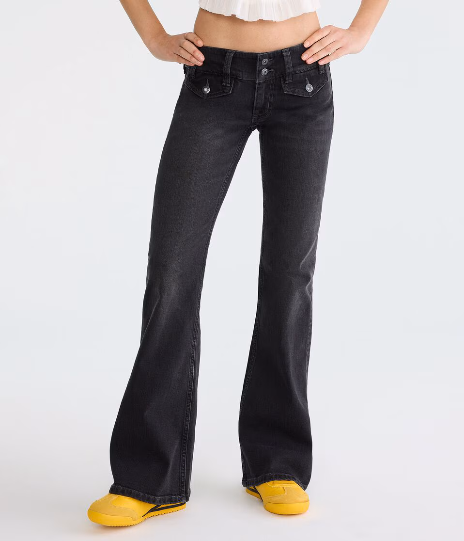 Super Low-Rise Flare Jean