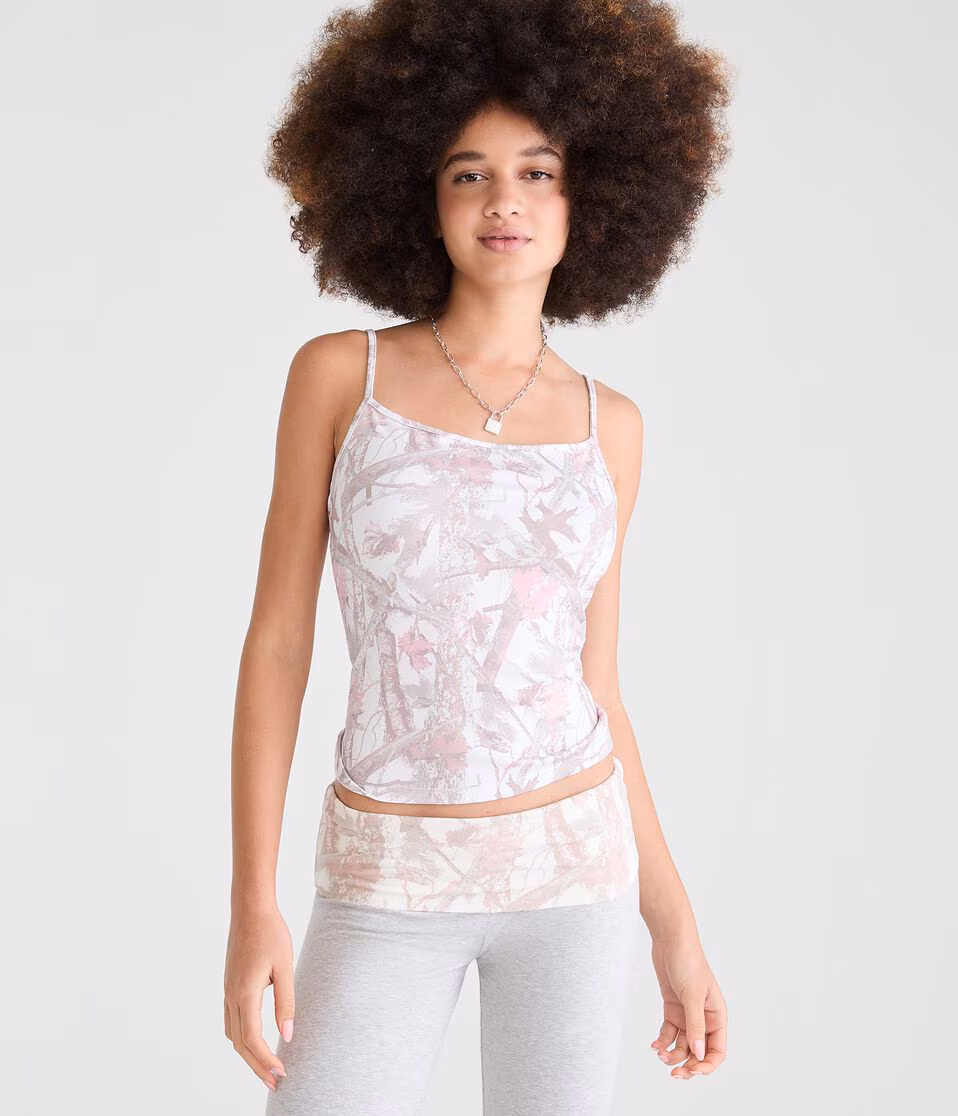 Buttery Soft Forest Camo Cami