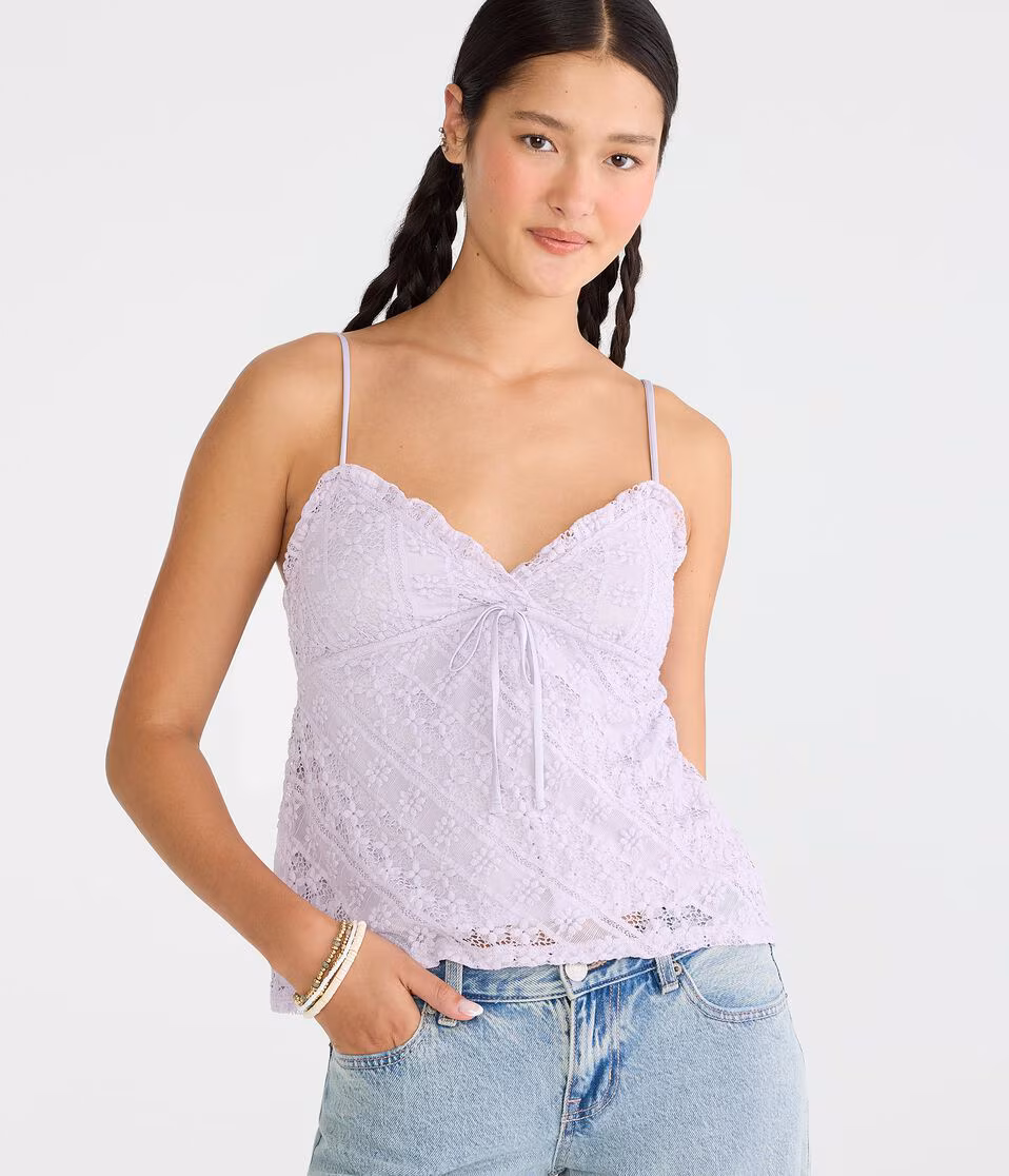 Floral Lace V-Neck Cami