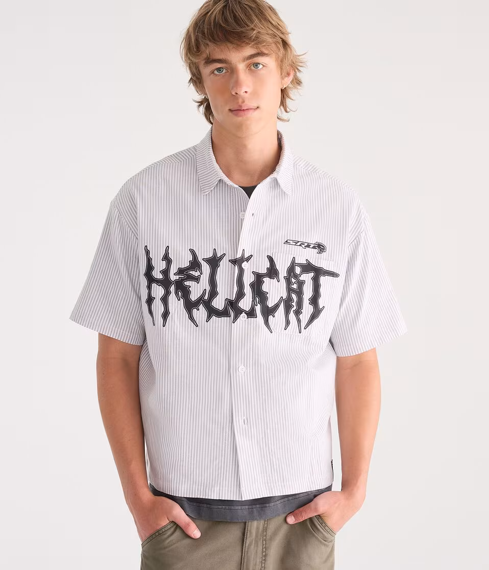 Dodge SRT Hellcat Striped Boxy Shirt