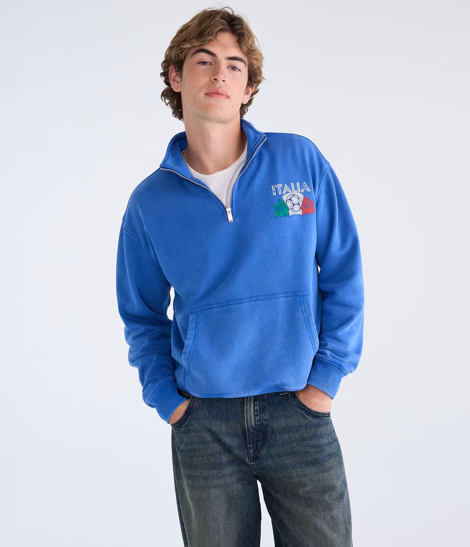 Italia Football Quarter-Zip Sweatshirt