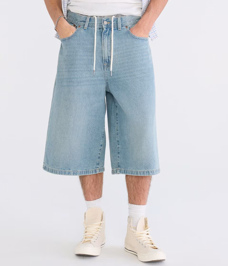 Baggy Denim Skater Shorts 15"
