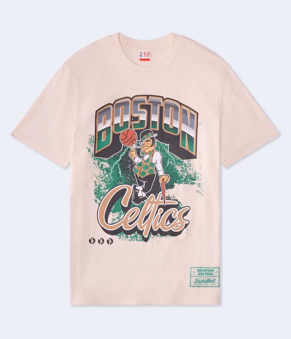 Boston Celtics City Stripe Relaxed Graphic Tee