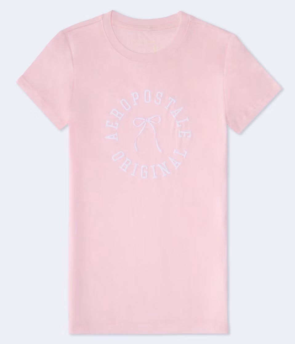 Aeropostale Bow Circle Graphic Tee