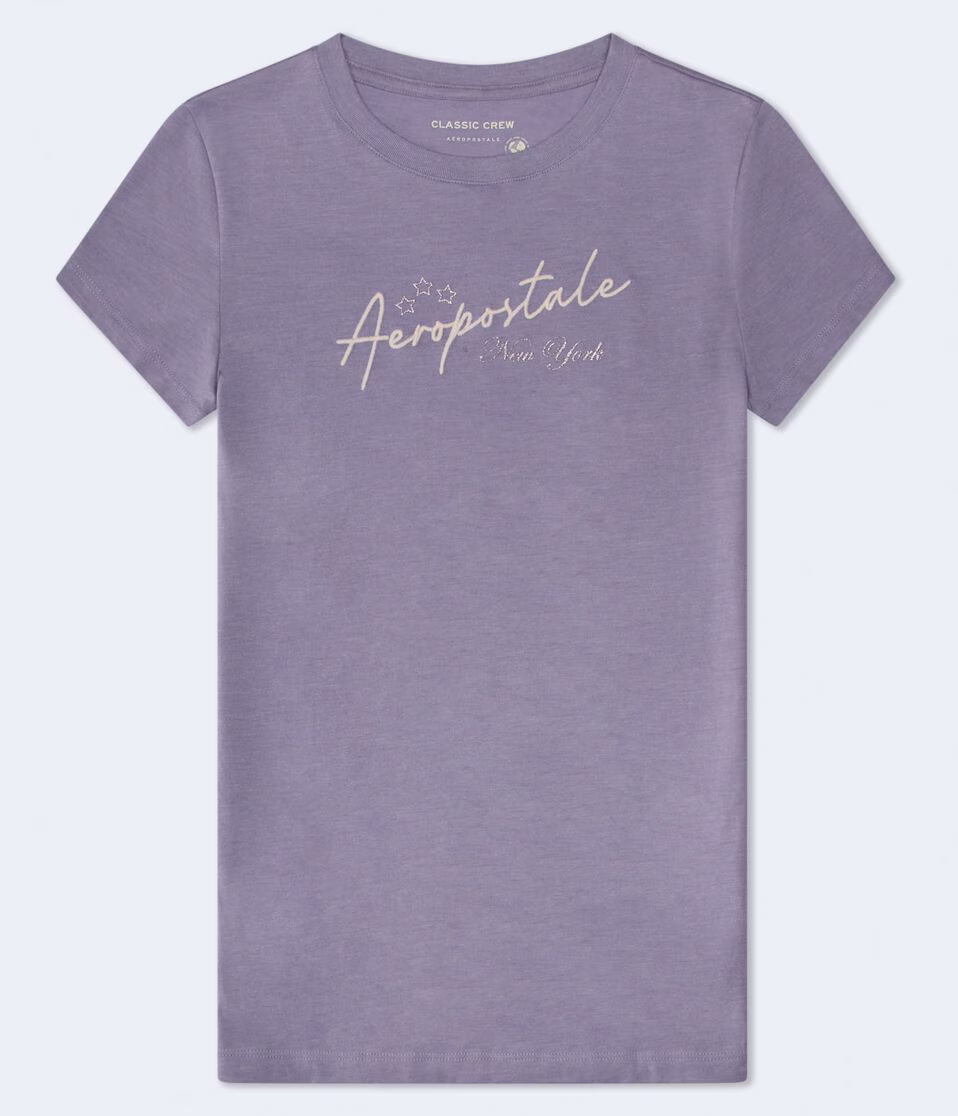 Aeropostale Script Star Graphic Tee