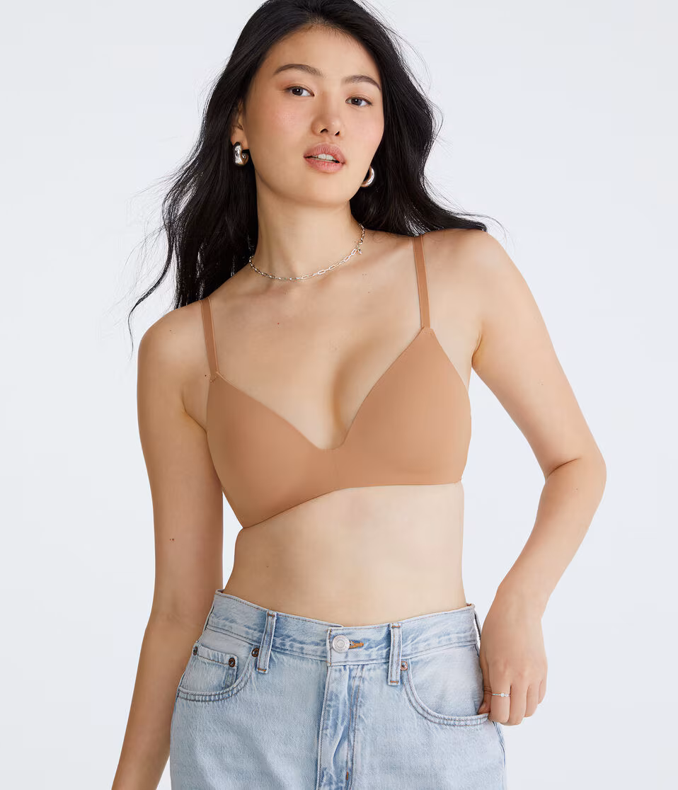 Seriously Soft Smooth Molded V-Neck Push-Up Bra