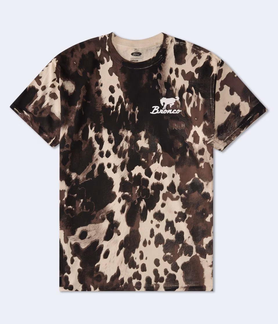 Ford Bronco Cow Print Relaxed Graphic Tee