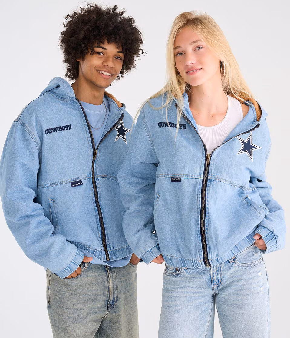 Dallas Cowboys Full-Zip Hooded Denim Jacket