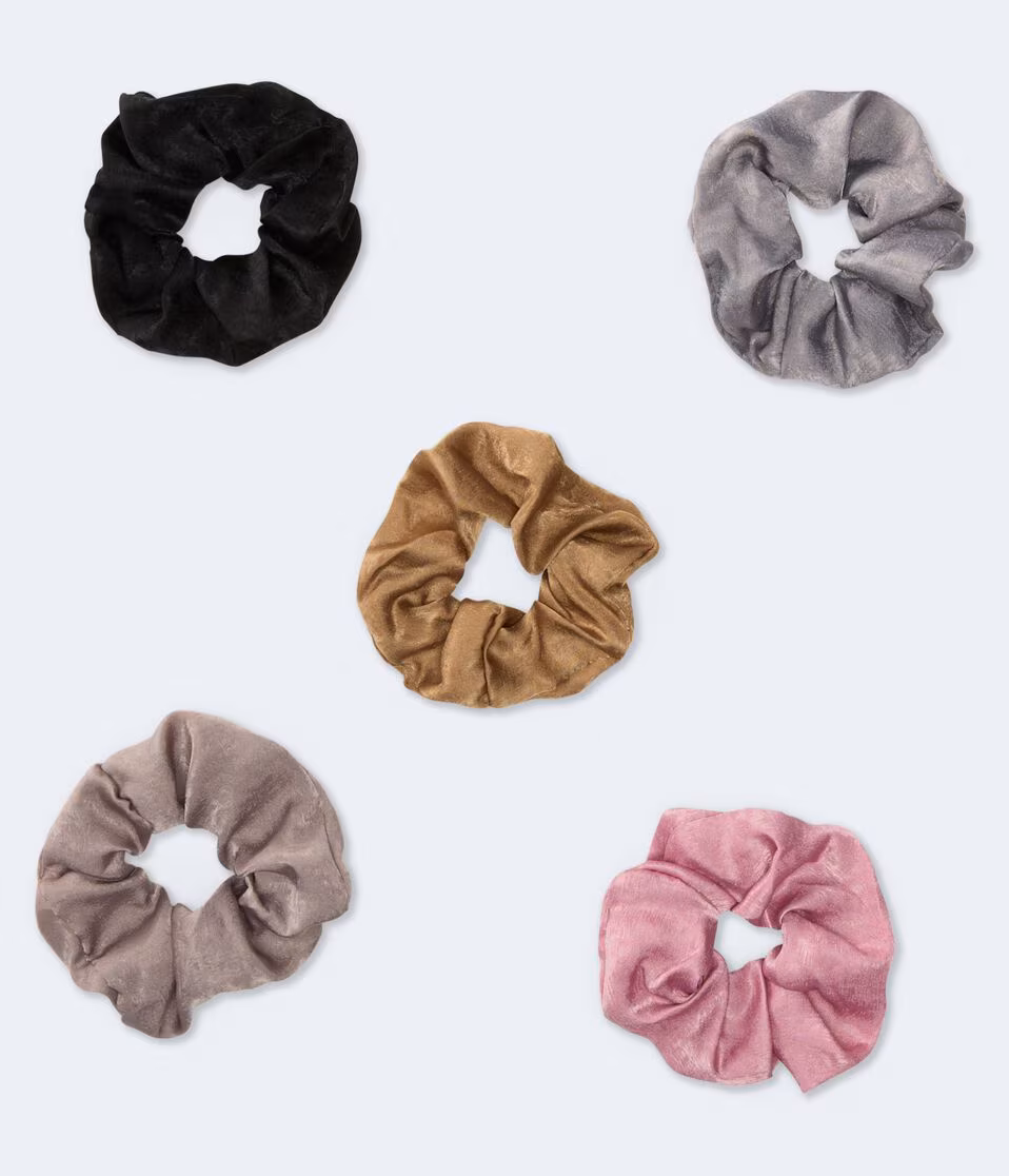 Satin Scrunchie 5-Pack