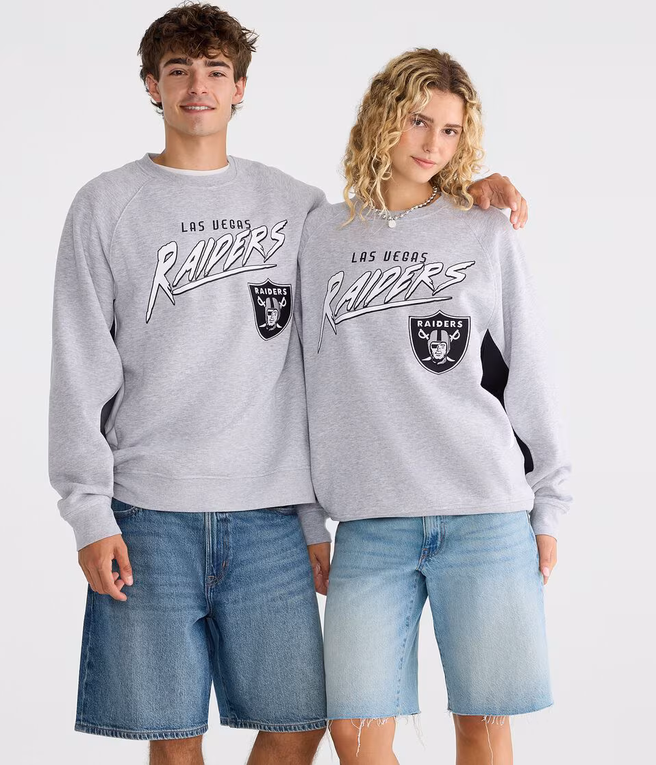 Las Vegas Raiders Colorblock Crew Sweatshirt