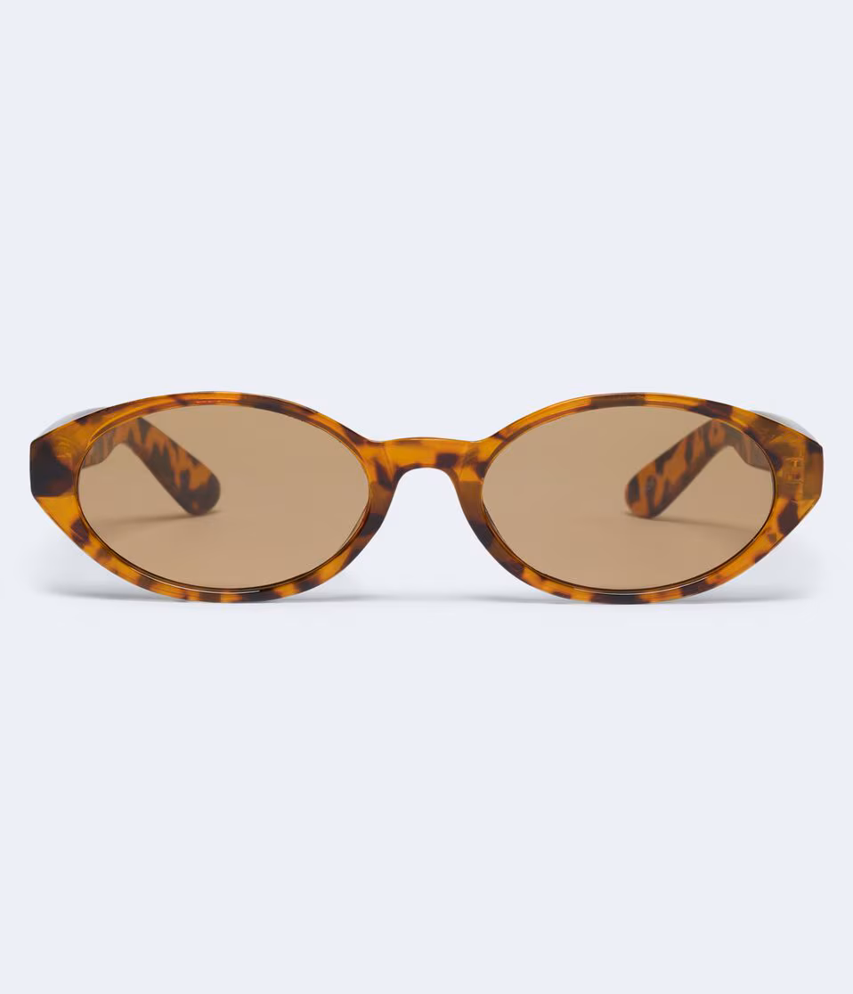 Tortoiseshell Oval Sunglasses
