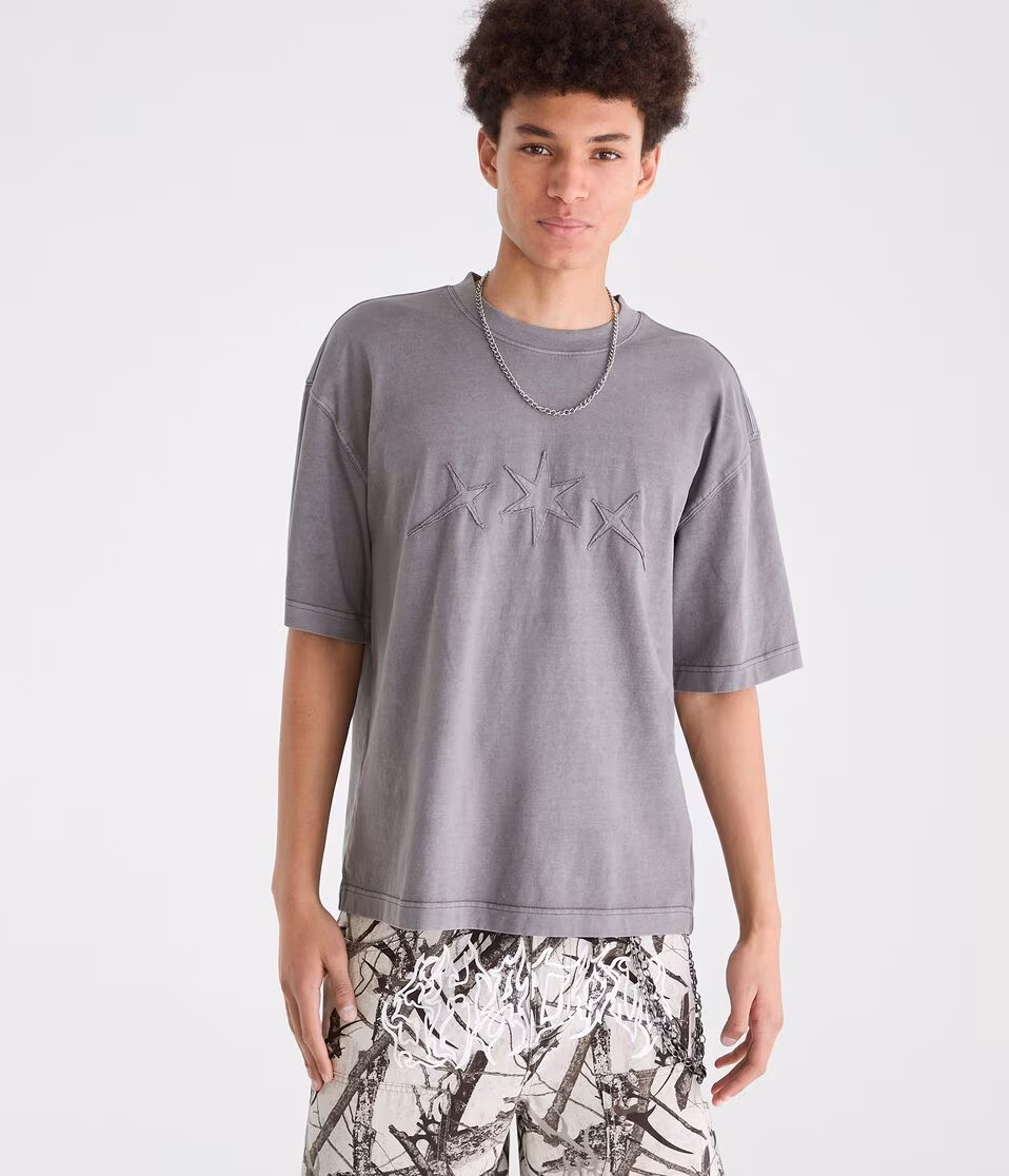 Tonal Stars Washed Graphic Tee