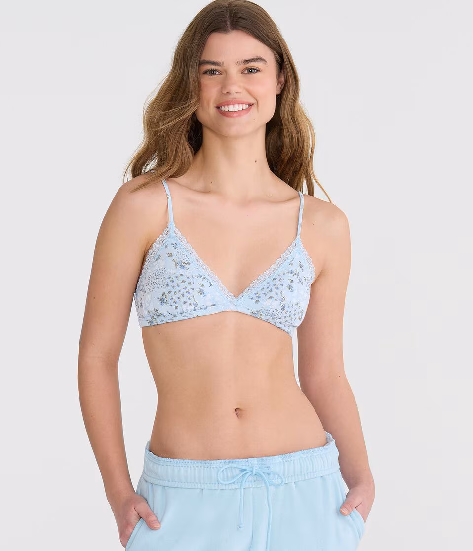 Floral Lace Triangle Bralette
