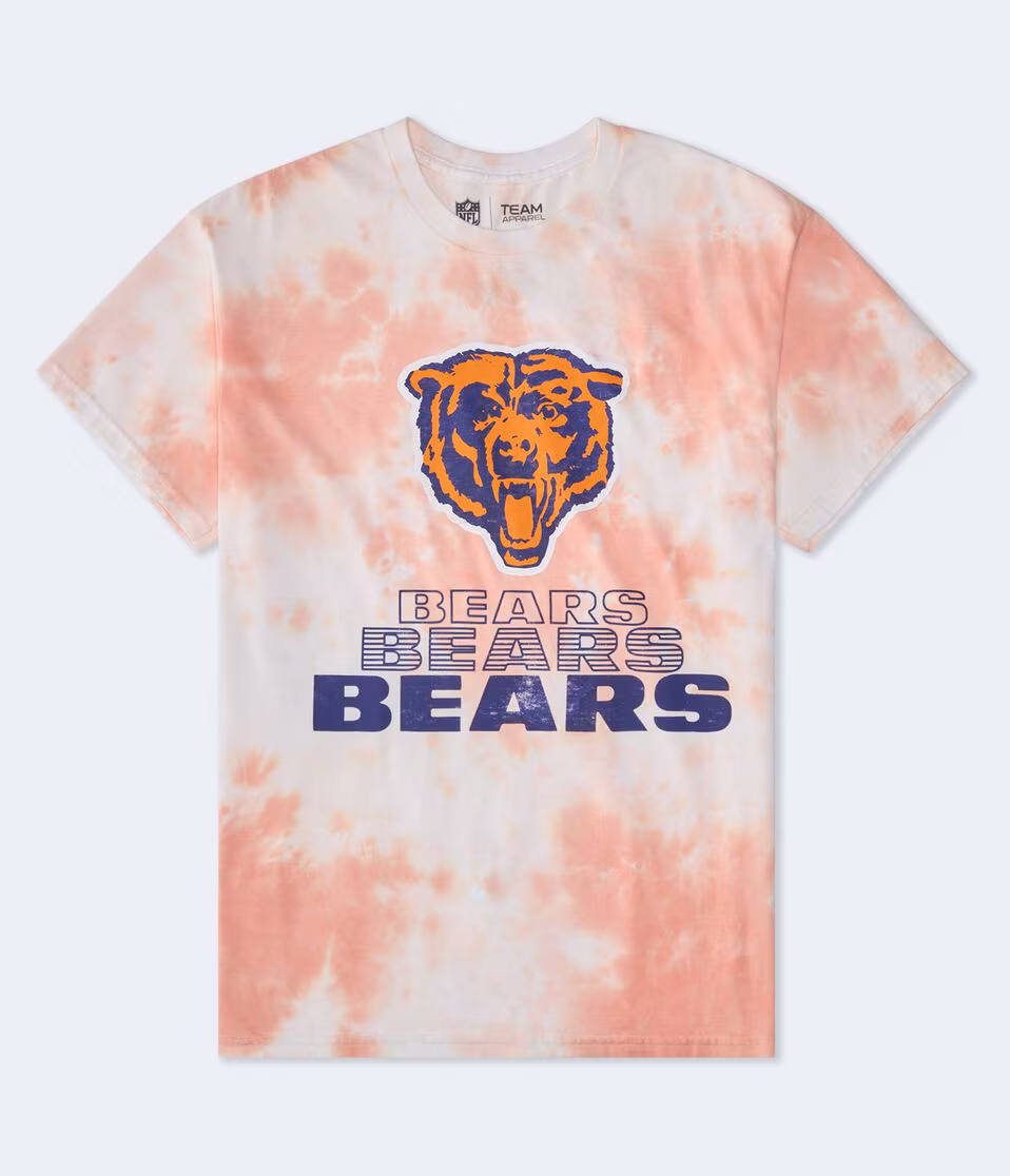 Chicago Bears Tie-Dye Relaxed Graphic Tee