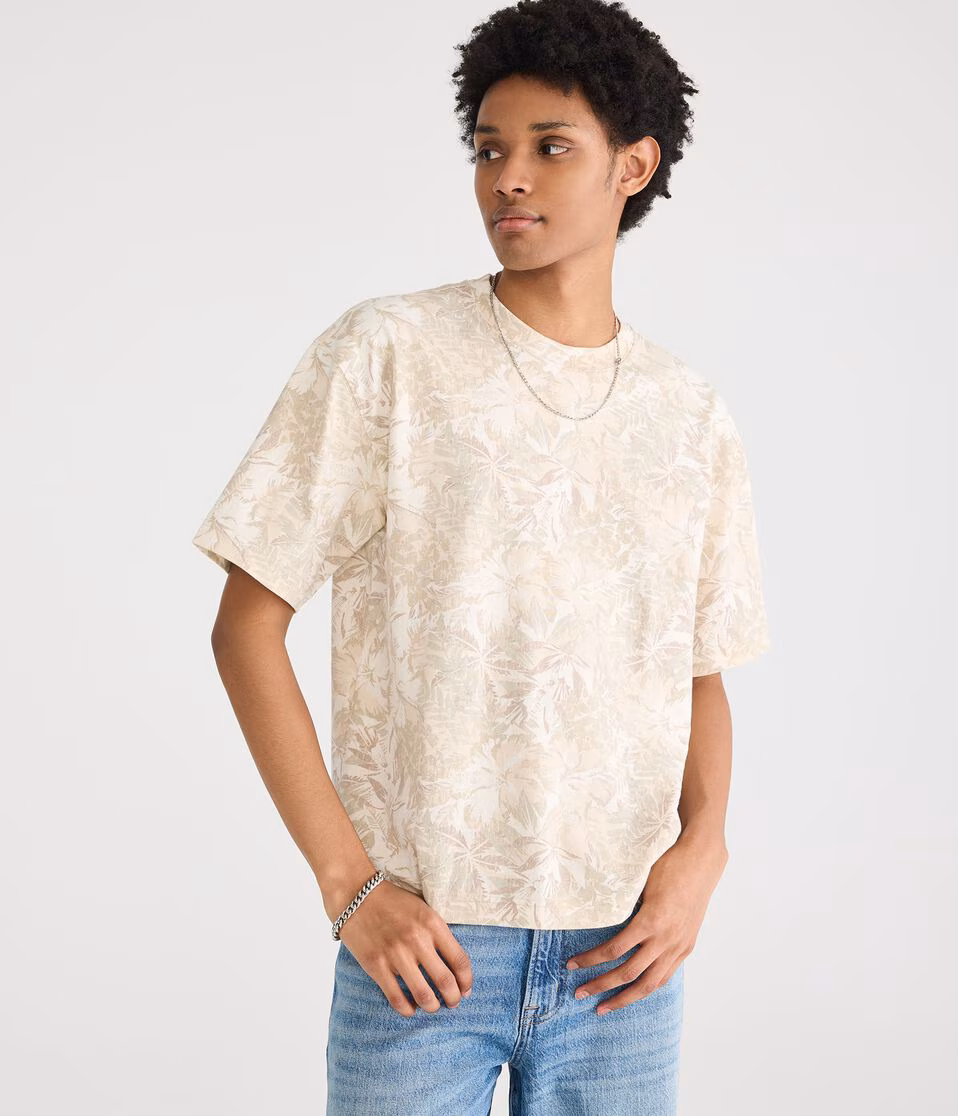 Floral Camo Heavyweight Crew Tee