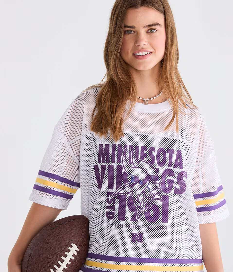 Minnesota Vikings Boxy Mesh Top