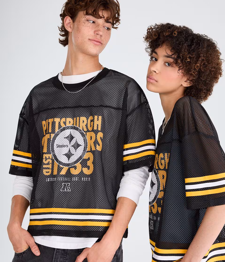 Pittsburgh Steelers Boxy Mesh Top