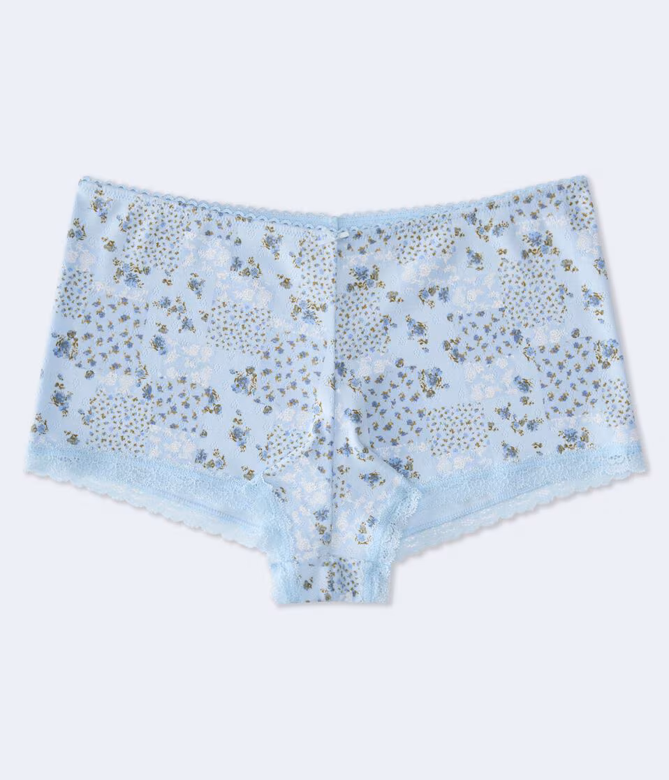 Floral Pointelle Mini Boxer