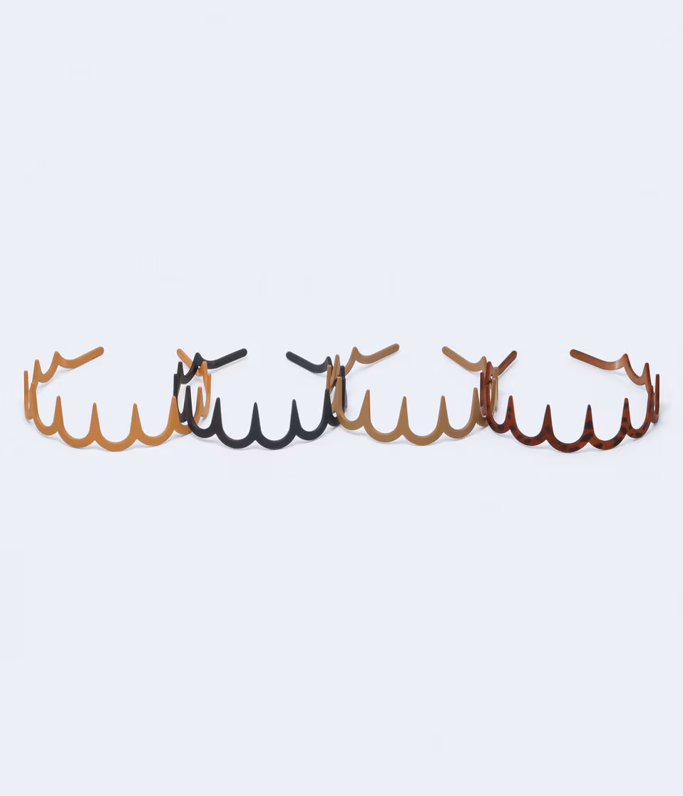 Scallop Comb Headband 4-Pack