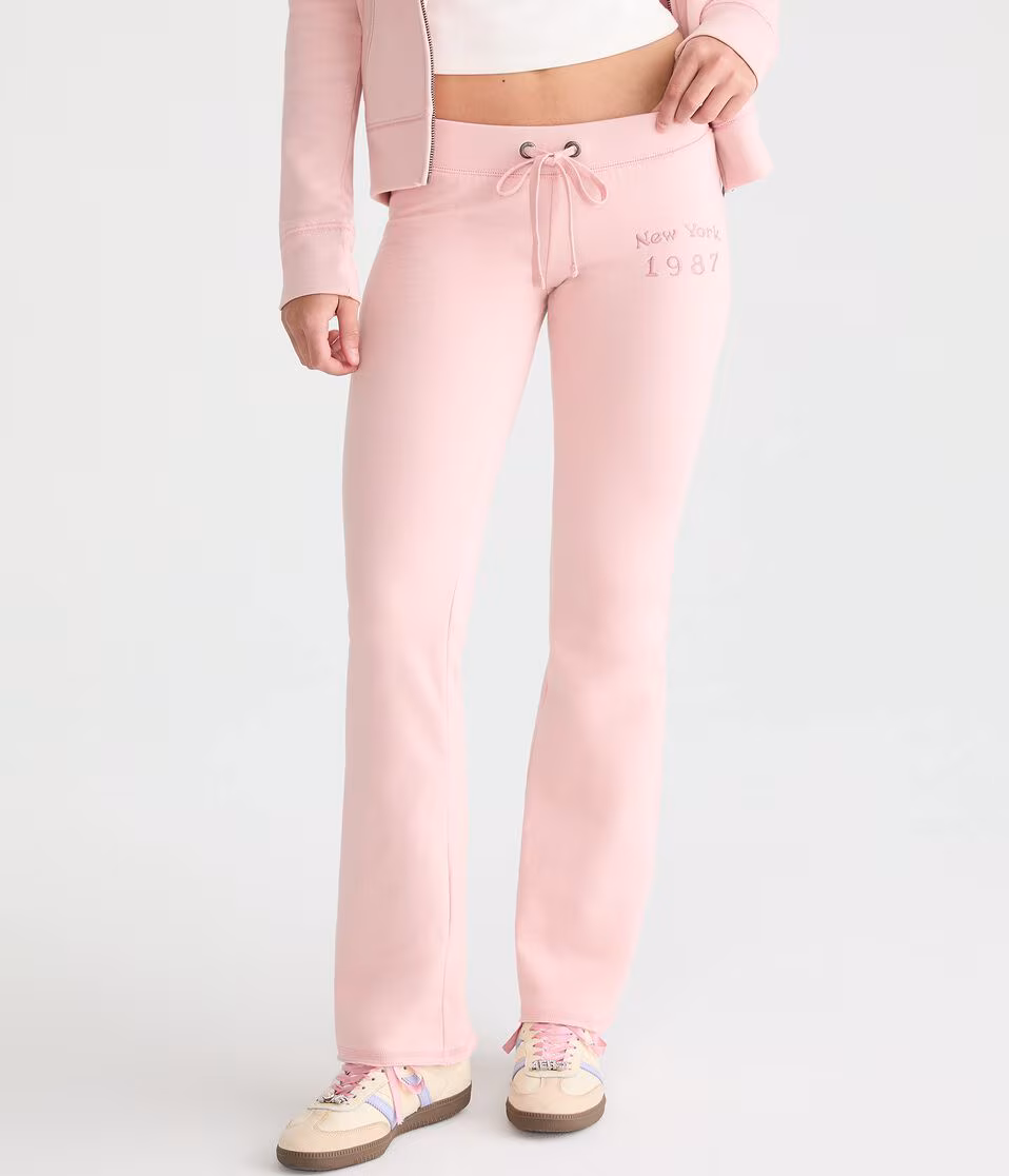 Aero Rhinestone Fit & Flare Sweatpants