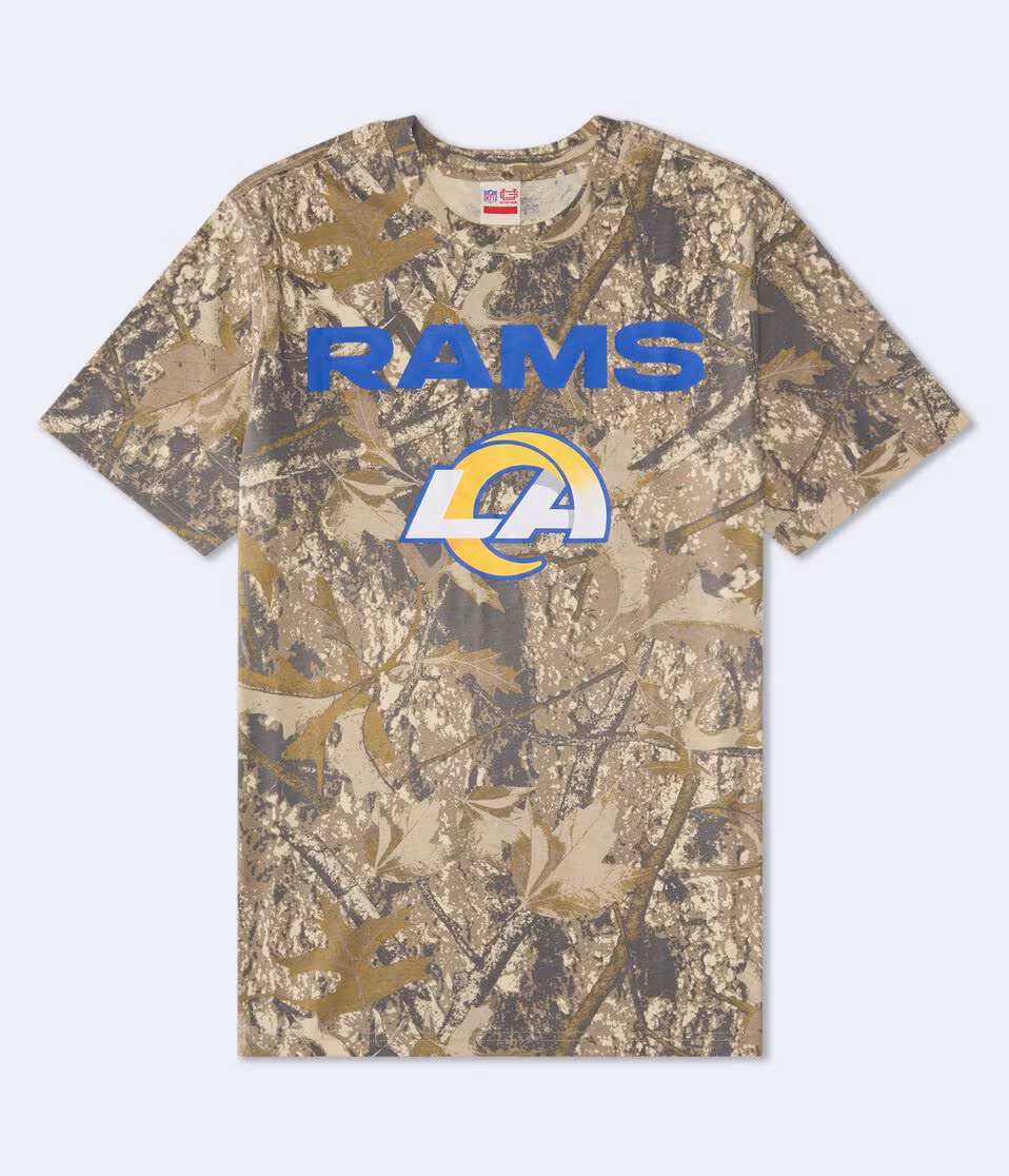 Los Angeles Rams Forest Camo Relaxed Graphic Tee