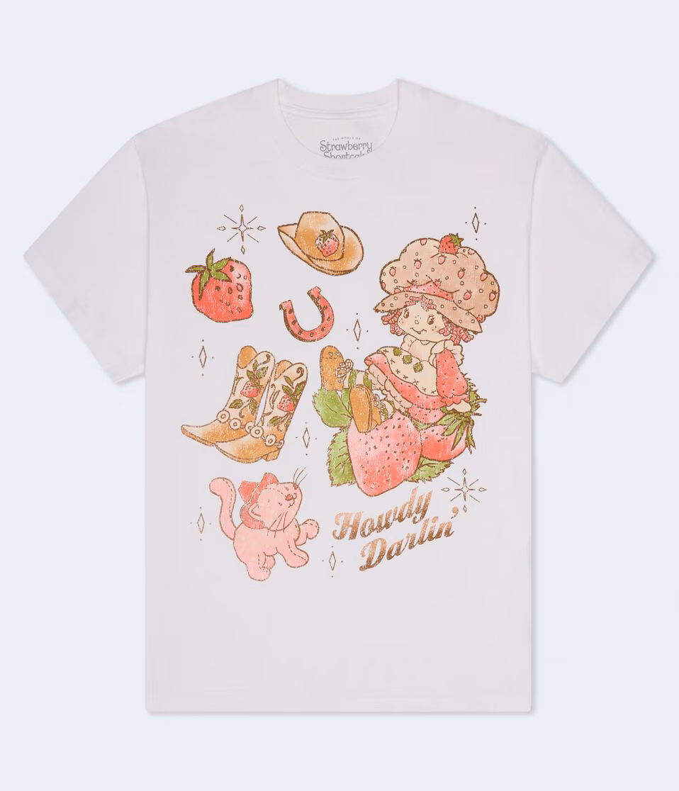 Strawberry Shortcake Howdy Darlin' Relaxed Graphic Tee